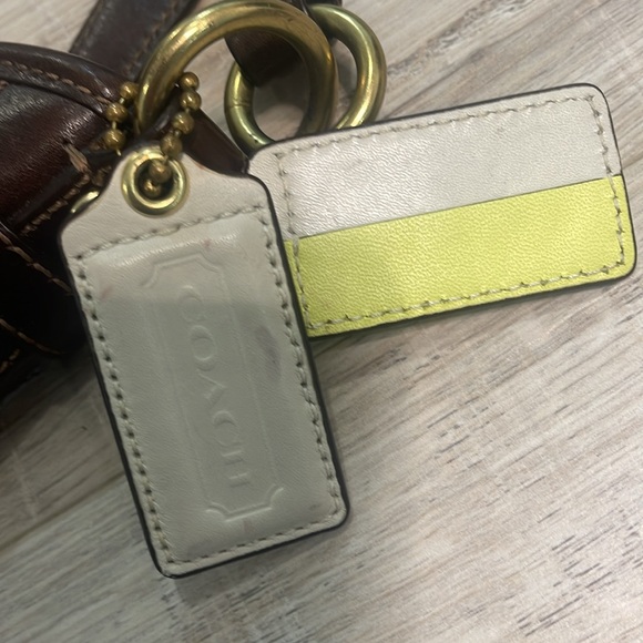 Authentic Coach No. K0868-13193 Heritage Striped Brown Hobo Shoulder Bag - Picture 9 of 17